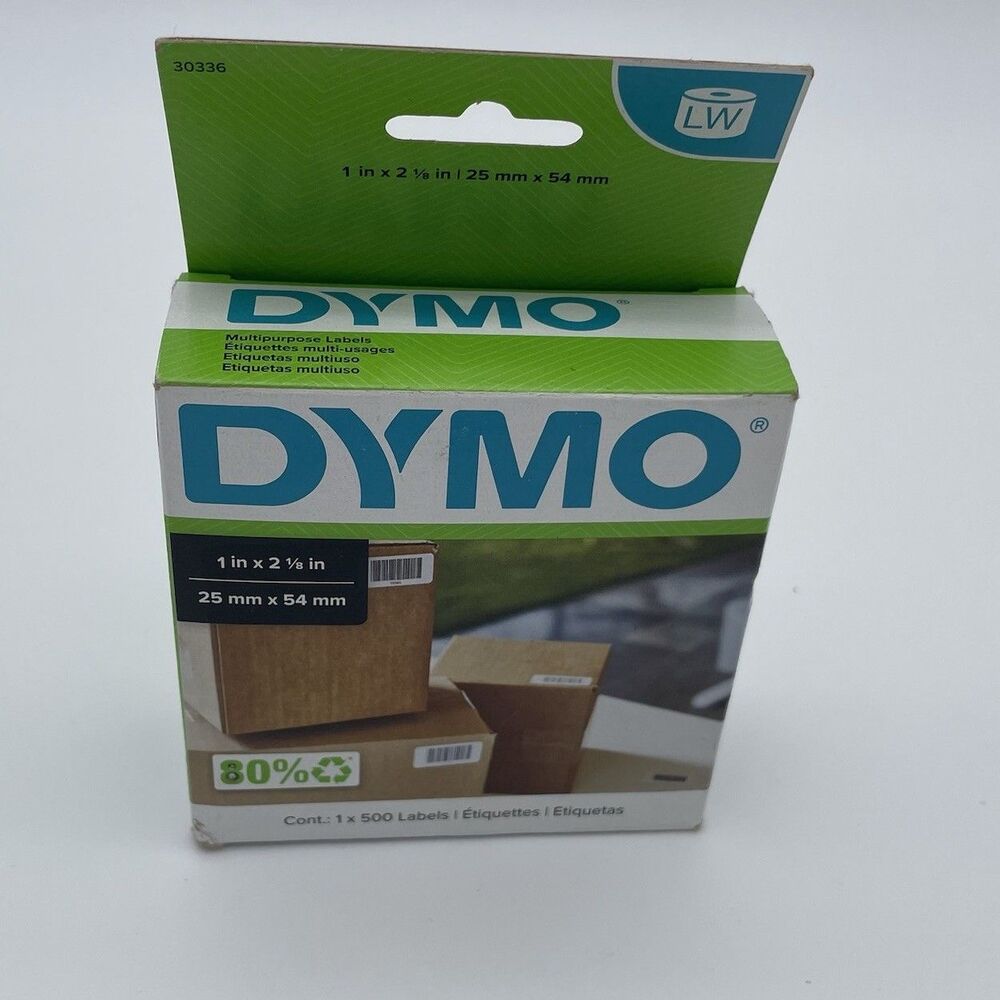 DYMO Multi-Purpose Labels 1" x 2-1/8" for LabelWriter 1 roll of 500